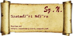 Szatmári Nóra névjegykártya
